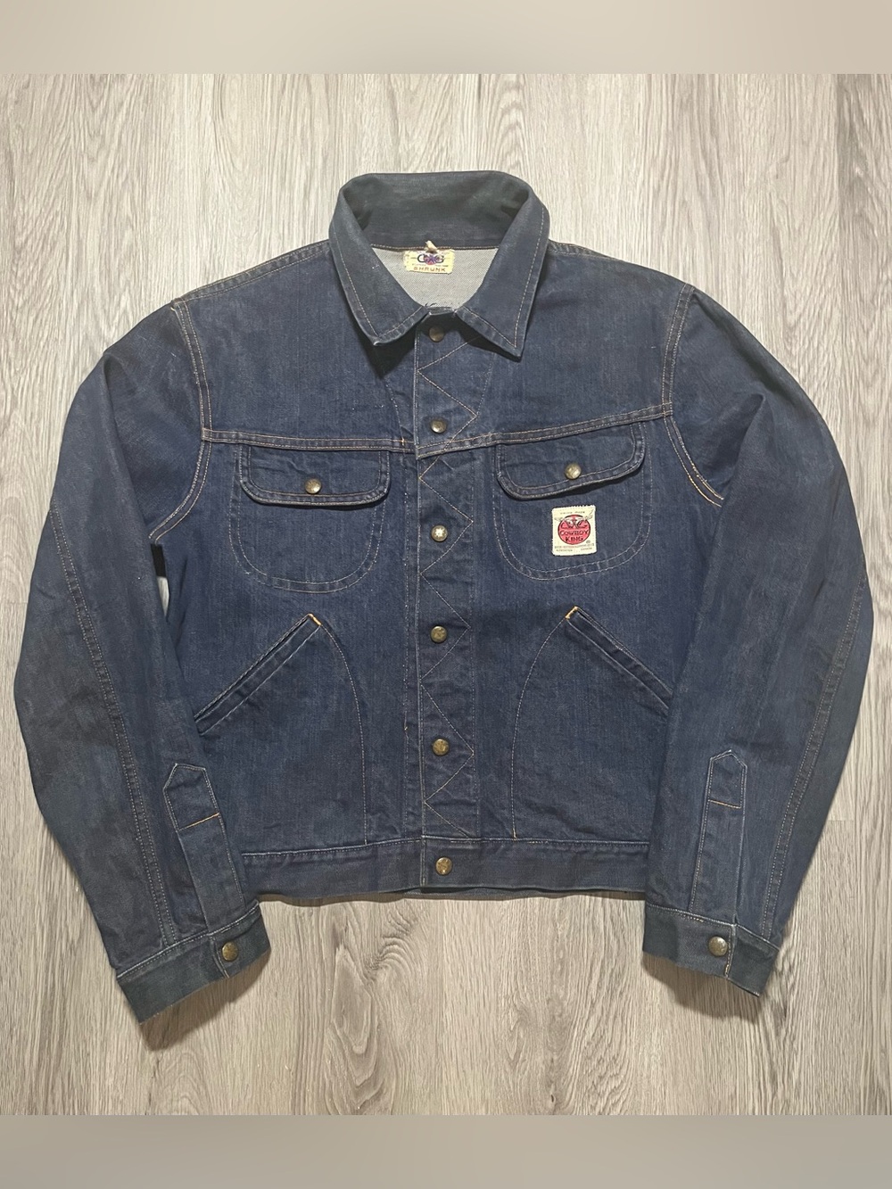 50s GWG Cowboy King Edmonton Canada denim jean jacket mens medium extremely rare